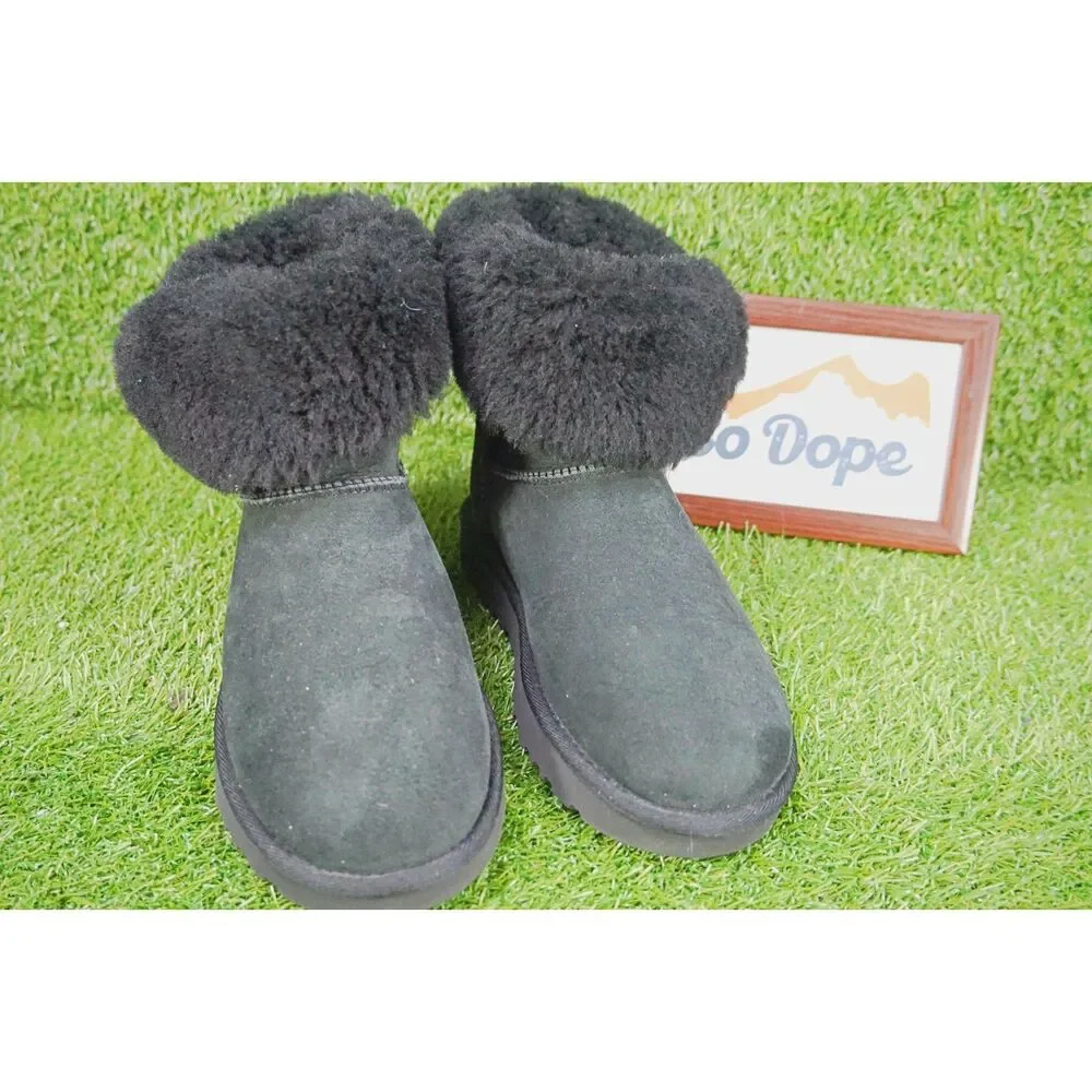 UGG Bailey Button II Water-Repellent Suede Boots - Women's Size 6